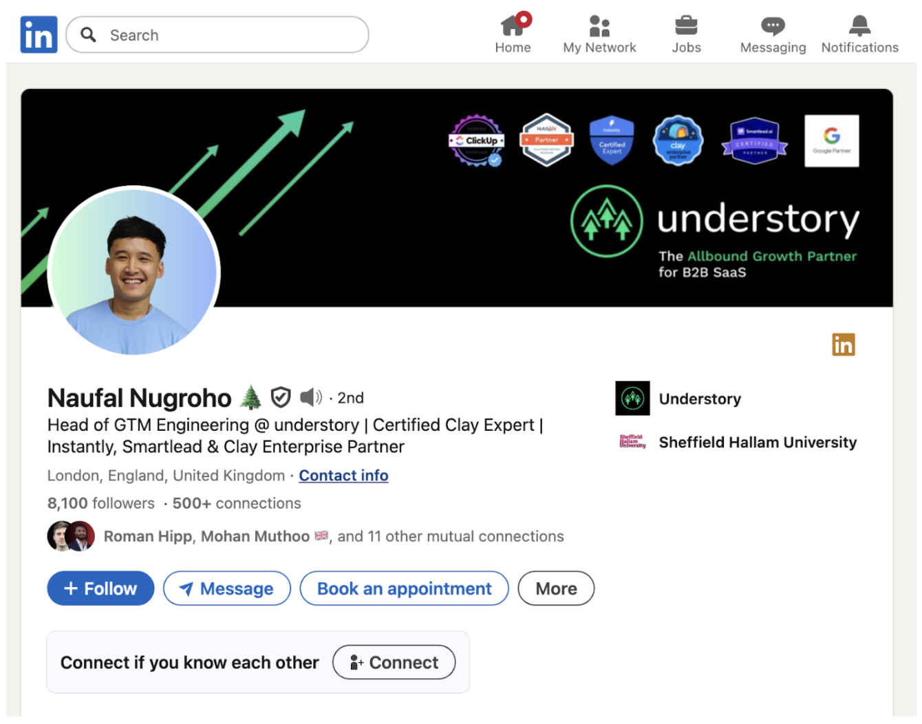 Naufal Nugroho, clay-certified best experts and GTM engineers