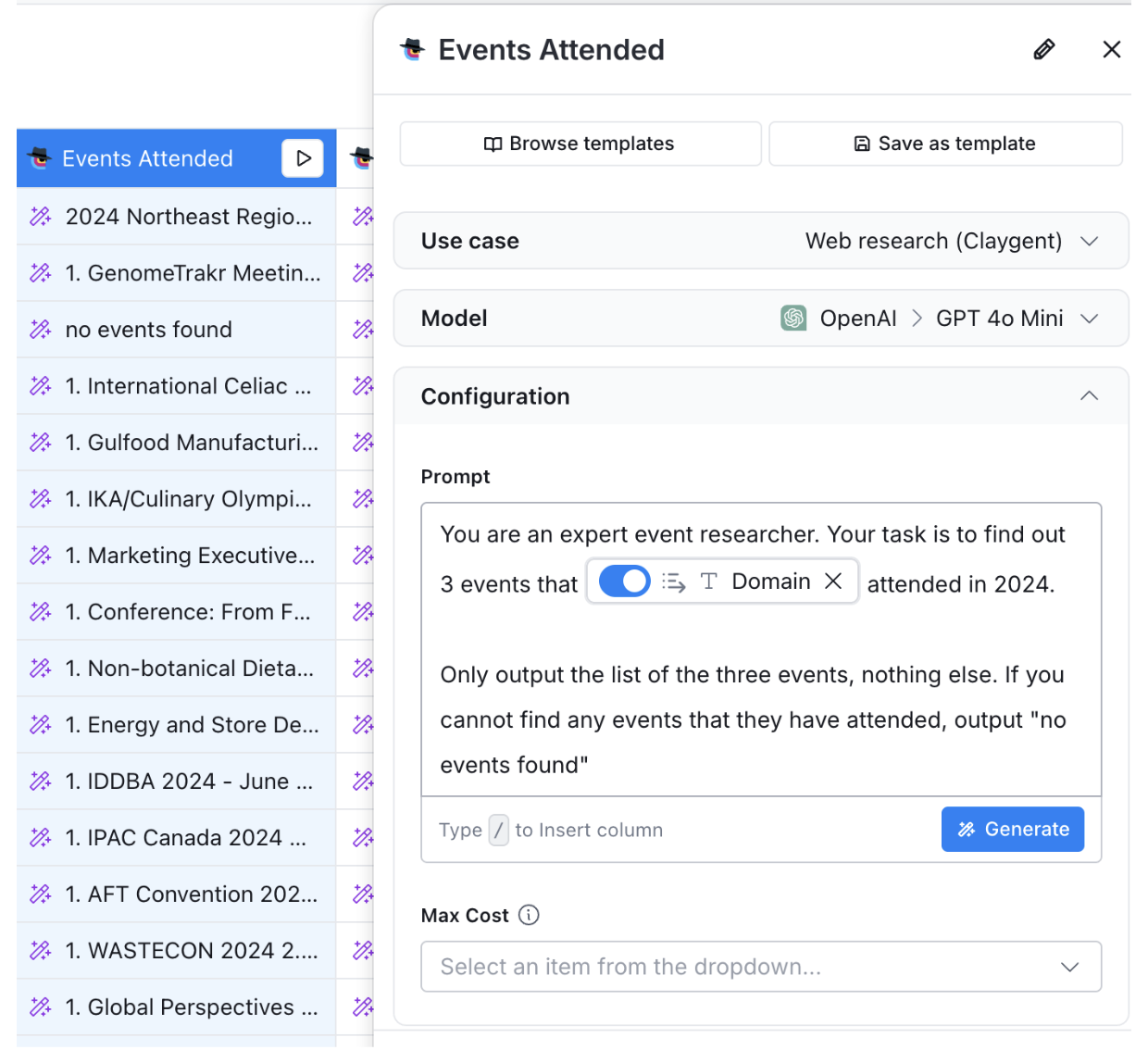 use clay ai claygent to enrich leads